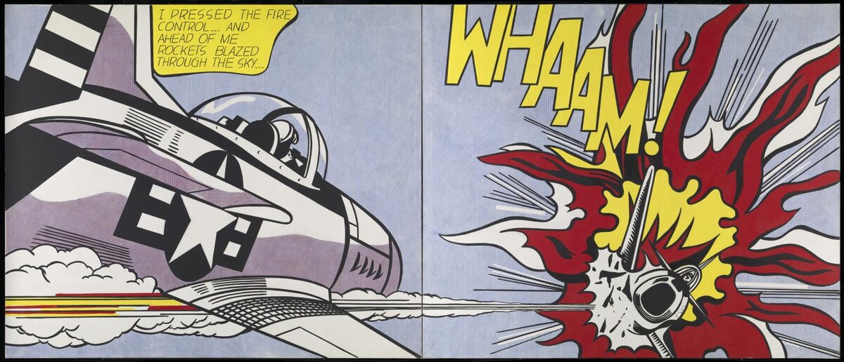 Рой Лихтенштейн
Whaam! 
1963