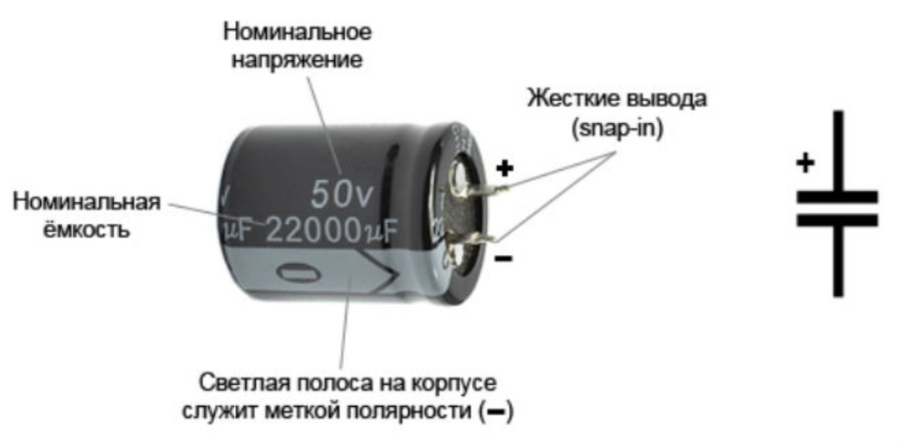 Куда плюс. Полярность электролитического конденсатора. Как узнать полярность конденсатора. Плюс и минус электролитического конденсатора. Маркировка конденсаторов электролитических полярность.