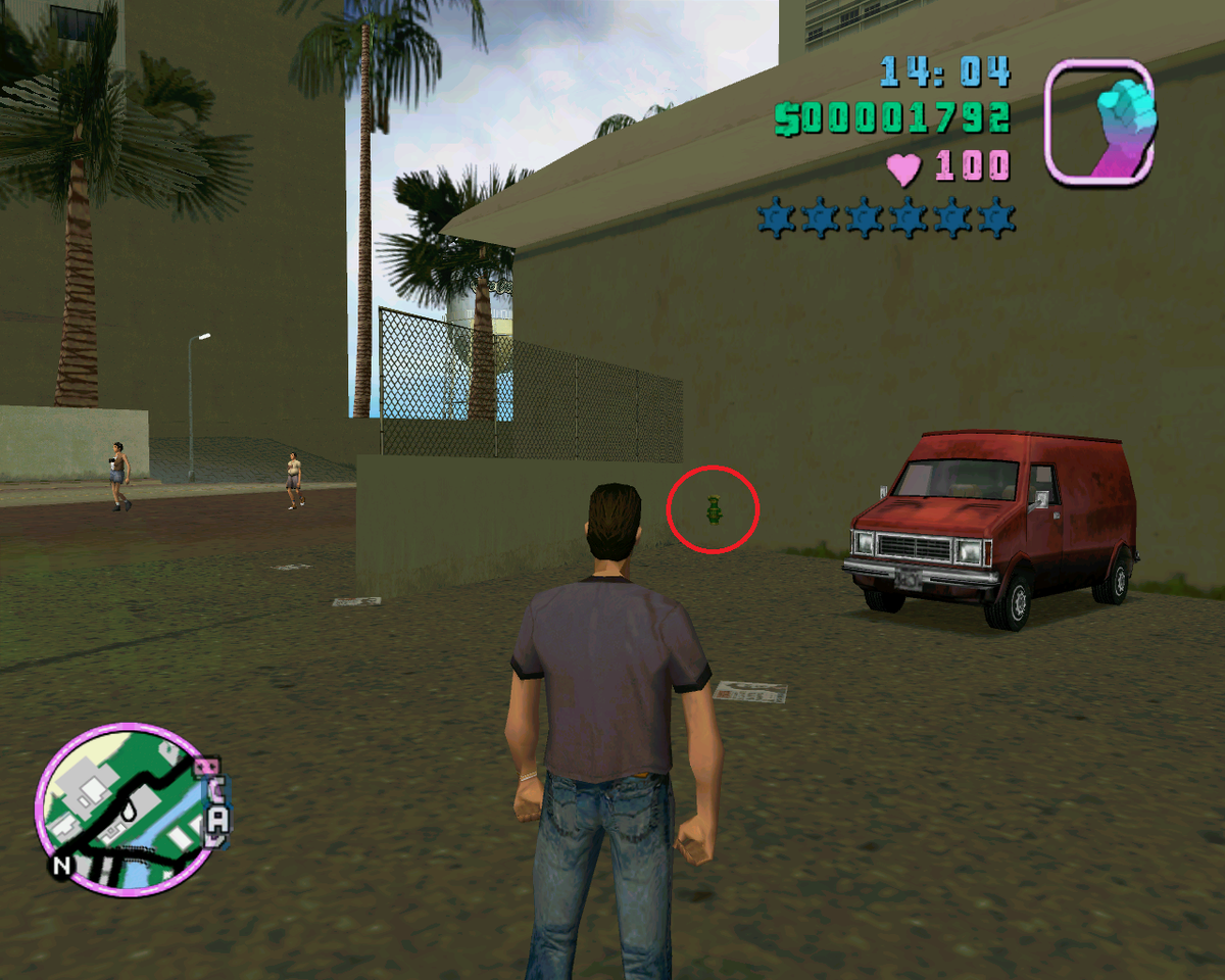 Разносчик пиццы в gta vice city