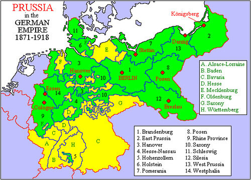 1. Пруссия была образована в 1525 году после падения Тевтонского ордена, и стала его правопреемником, а её конец наступил лишь в 1947 году, когда её решили ликвидировать после Второй мировой. 2.-2