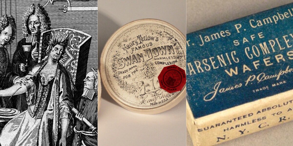 1. Процесс сливания крови; 2. Свинцовые белила; 3. "Безопасные вафли с мышьяком"