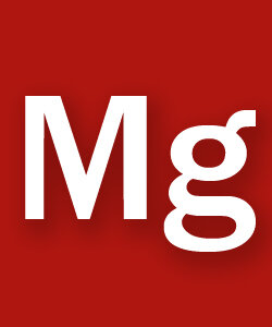 Магний - очень важный элемент, участвующий в производстве энергии в организме. Ионы магния участвуют в углеводном обмене биосинтеза белков, усиливают процессы торможения в коре головного мозга, также обладают седативным воздействием и  способствует поглощению кальция и калия. И кальций и магний - это релаксанты, и поэтому важно соблюдать их баланс. Оба этих элементов содержится в костях и особо важны для проведения электрических импульсов в нервы и мышцы. Магний как и  кальций улучшает состояние костной ткани и имеет огромную роль в профилактике остеопороза. Большее количество магния находится в клетке, где он активирует ферменты для метаболизма углеводов и аминокислот, а также участвует в секреции инсулина.  Иногда магний снижает гиперактивность у детей, улучшает зрение у больных глаукомой, влияет на нормализацию пониженного артериального давления. 
Магний это надежное средство против стресса, и его дефицит может стать пусковым механизмом синдрома хронической усталости. Обогащение пищи магнием способно предотвратить даже депрессию и предупредить сердечно-сосудистые заболевания, определенные формы рака, остеопороз, а также понизить уровень холестерина. При беременности магний используется для профилактики преждевременных родов. Он может предупредить головокружение, облегчить предменструальный синдром, снять слабость мышц.
Магний важен и для поддержания красоты: при его недостатке могут выпадать волосы, стать ломкими ногти.
Магний содержится в:
рыбе,
мясе, 
молочных продуктах,                                     морепродуктах.
Из растительных продуктов магний содержат:
яблоки,
авокадо,
абрикосы,
персики,
бананы,
пивные дрожжи,
дыня,
водоросли,
коричневый рис,
инжир,
орехи лесные,
миндальные орехи,
чеснок,
грейпфруты,
тёмно-зелёные овощи,
лимоны,
просо,
горох,
соевые бобы,
желтые зерновые и семена кунжута. 
Во время приготовления пищи большое количество магния может быть потеряно.
Потребность взрослого человека в магнии составляет 400-600 мг в день.
Самыми первыми симптомами нехватки магния в организме обычно являются склонность к депрессии, невозможность сосредоточиться и повышенная утомляемость.
Признаки дефицита магния:
нервозность и раздражительность, возникновение непроизвольных мышечных сокращений, 
судорог, 
плохой аппетит, 
дезориентация во времени и пространстве, 
нарушение пищеварения, бессонница, 
учащенное сердцебиение, вспышки гнева или раздражения, 
припадки. 
Иногда симптоматика похожа на симптомы диабета. Дефицит магния лежит в основе многих сердечно-сосудистых заболеваний: 
астмы, 
хронической усталости, 
болевого синдрома, 
синдрома раздраженной толстой кишки, 
легочных заболеваний и депрессии. 
Баланс магния очень легко нарушить, так как организм не способен самостоятельно его синтезировать и может получать магний только с пищей. 
Малое количество магния в организме влечет за собой уменьшение других элементов: дефицит цинка, кальция, калия и их замещения токсичными тяжёлыми металлами. Магний - очень важный элемент, и его нехватка резко ускоряет развитие сердечных аритмий, гипертонии и атеросклероза. 
Дополнительный прием магния позволяет понизить риск ишемической болезни, артериальной гипертензии и инсульта, предотвращает образование почечных камней, защищает нервную систему от разрушительных стрессов, снижает частоту и интенсивность мигрени. 
Меньше нервничайте и будьте здоровы!