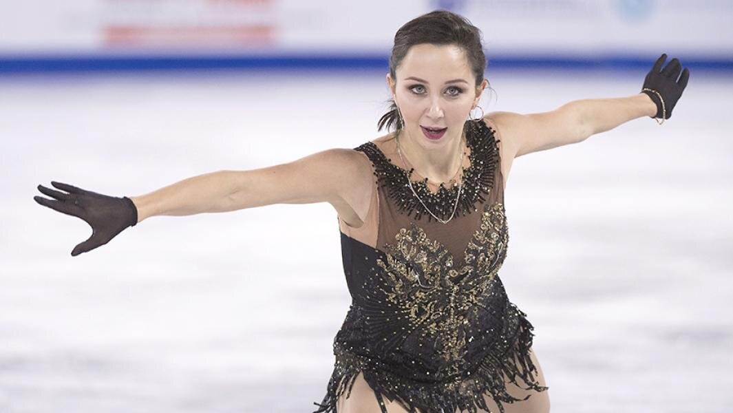 Фигуристка Елизавета Туктамышева во время выступления в произвольной программе в женском одиночном катании на этапе Гран-при Skate Canada. Фото: TASS/Zuma/Paul Chiasson