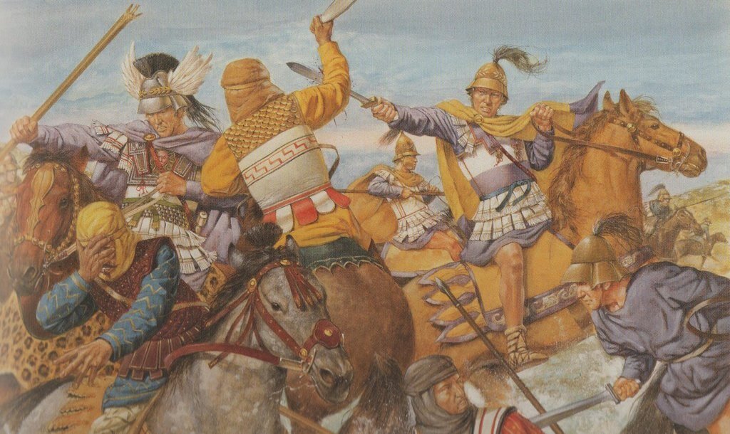 Клит выручает Александра. Источник иллюстрации: https://kstk71.livejournal.com