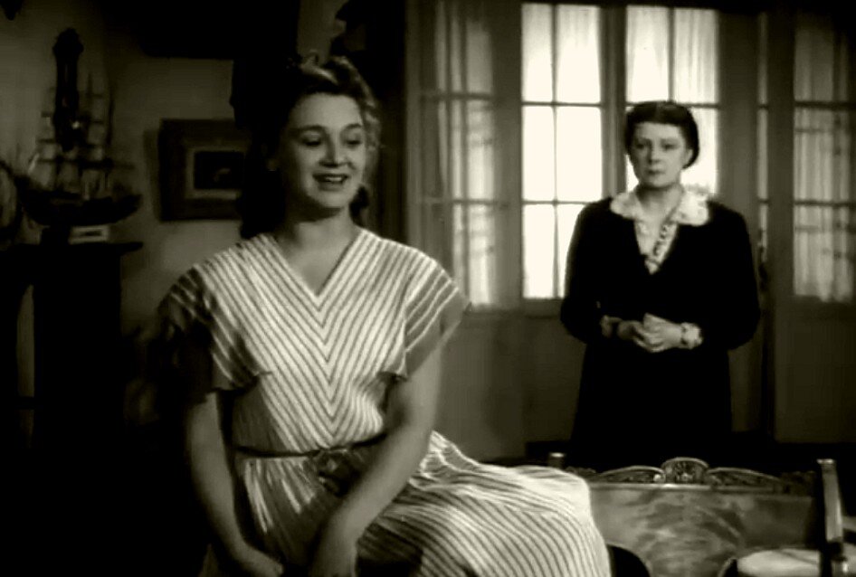 Кадр из телеспектакля «Разлом», 1952 г.