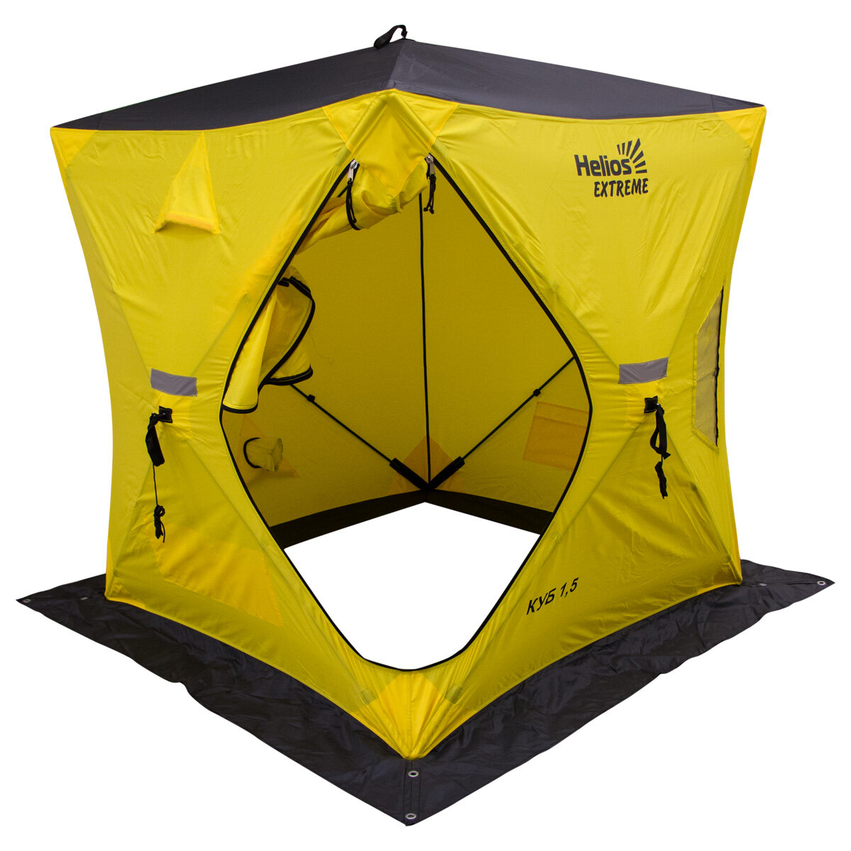 Палатка зимняя Куб Helios EXTREME 1,5 х 1,5 Helios V2.0 (широкий вход)