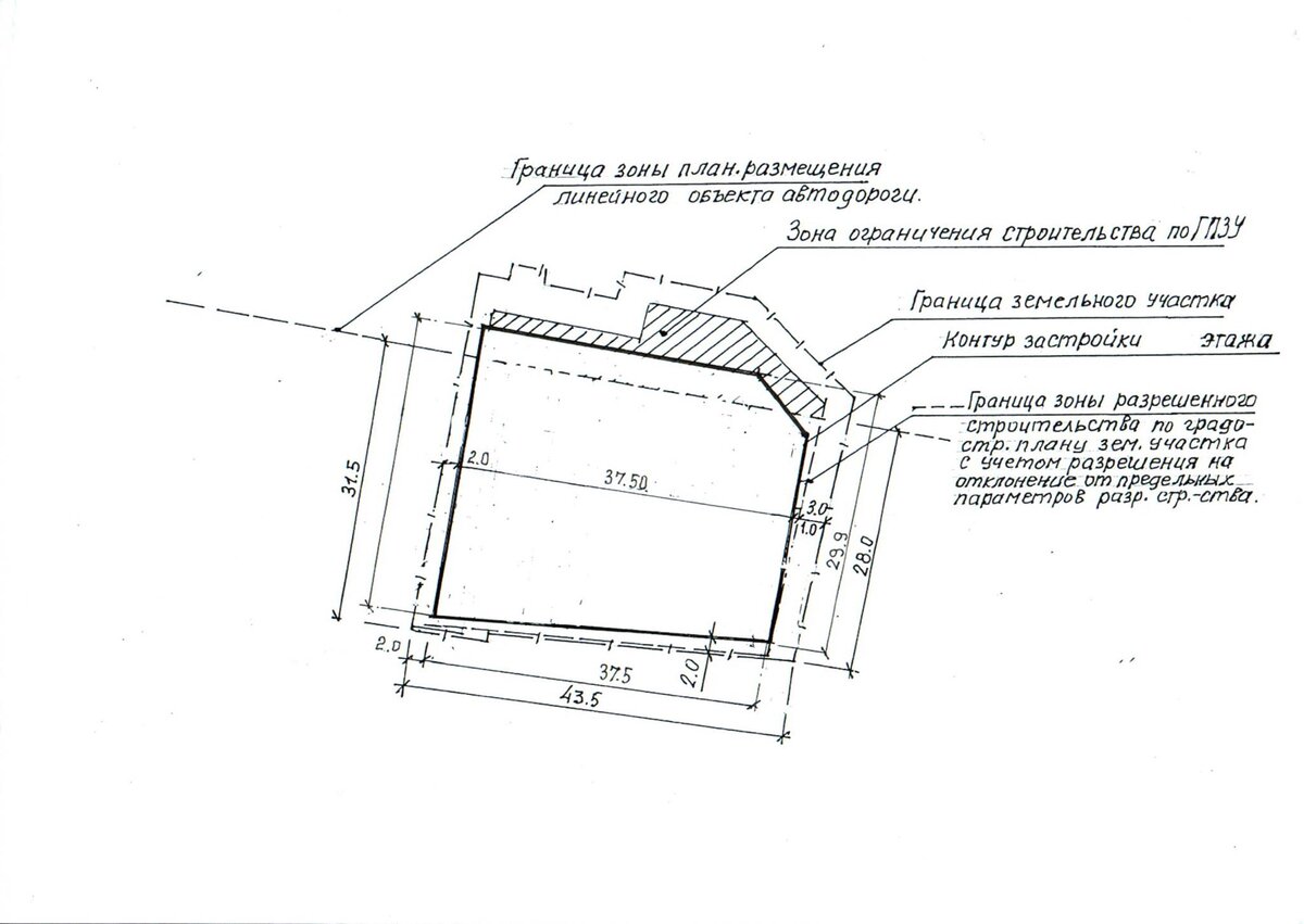 План пятна застройки