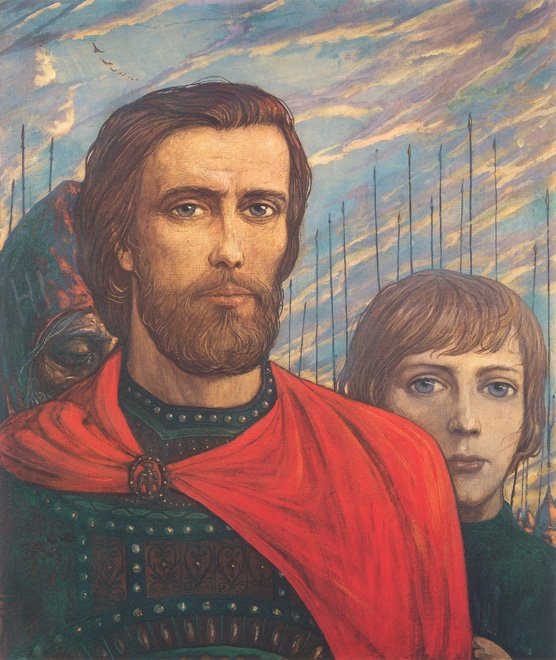 Князь Дмитрий Донской с сыном