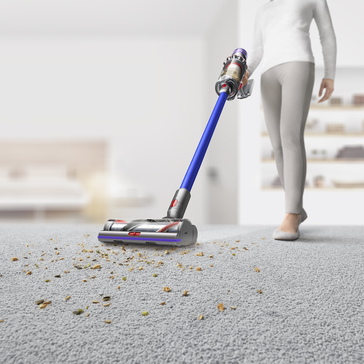 Беспроводные пылесосы Dyson весят 2-3 килограмма, а энергии их встроенных аккумуляторов хватит на полноценную уборку трехкомнатной квартиры.
