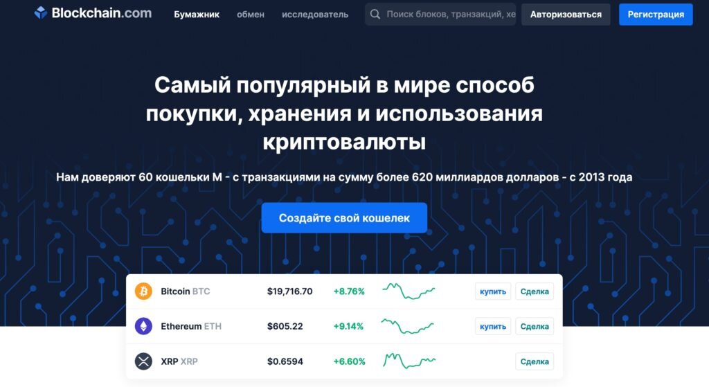 Blockchain кошелек