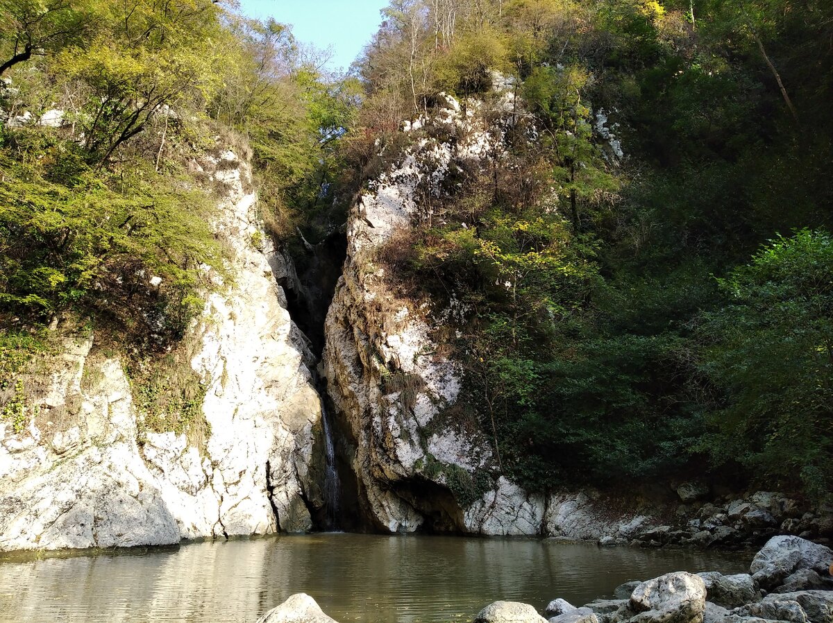 Агурский водопад сочи фото