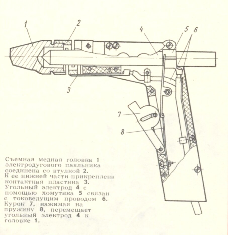 Схема электродугового паяльника В. Андреева