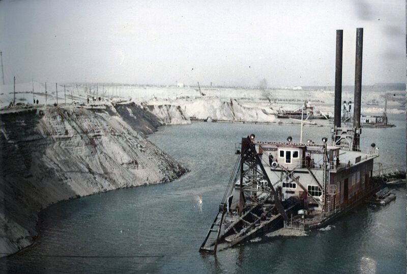 Сталинградская ГЭС - начало строительства (фото из открытых источников).