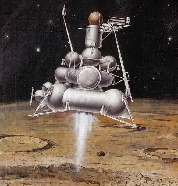 Советская лунная станция "Луна-24"