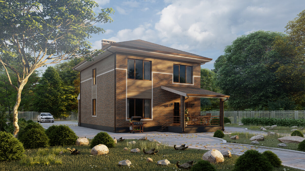 Проект двухэтажного дома