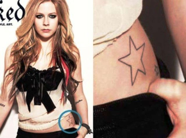 Avril Lavigne's Star Wrist Tattoo | Steal Her Style