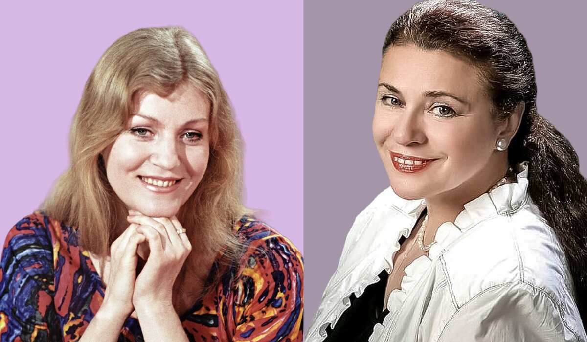 Исполнительницы песни "Город влюбленных": слева Герман, Анна Виктория (1936-1982), Толкунова, Валентина Васильевна (1946-2010)