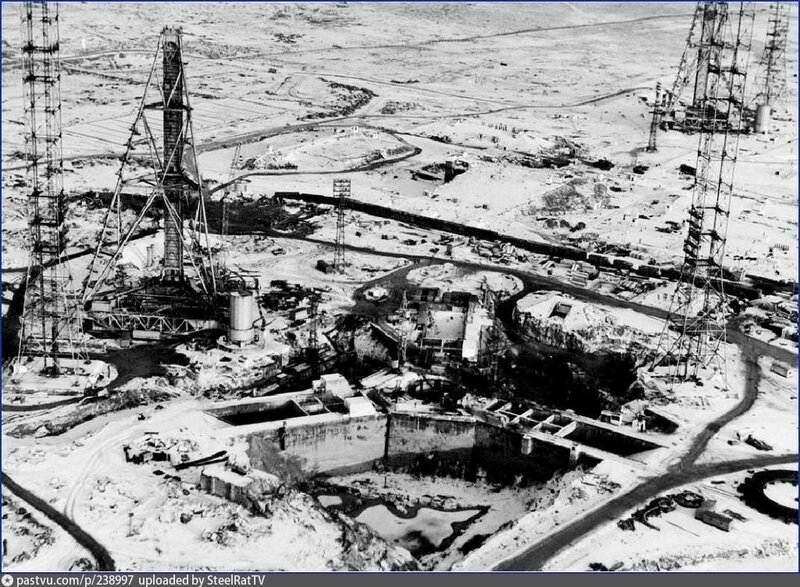 Строительство стартового комплекса 1962-1964гг.