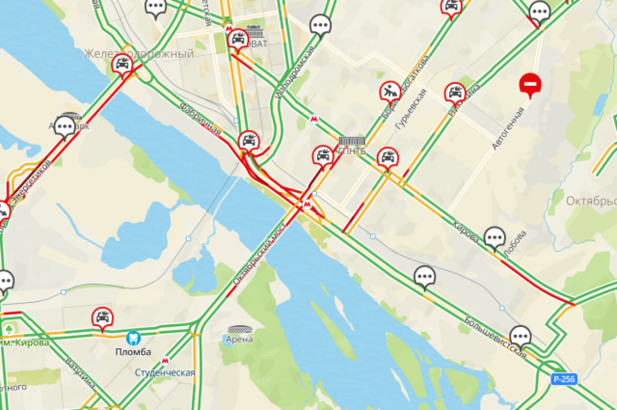    28 сентября улицы Новосибирска сковали 8-балльные пробки