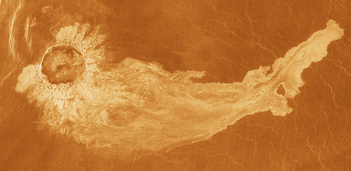 Вулкан на поверхности Венеры