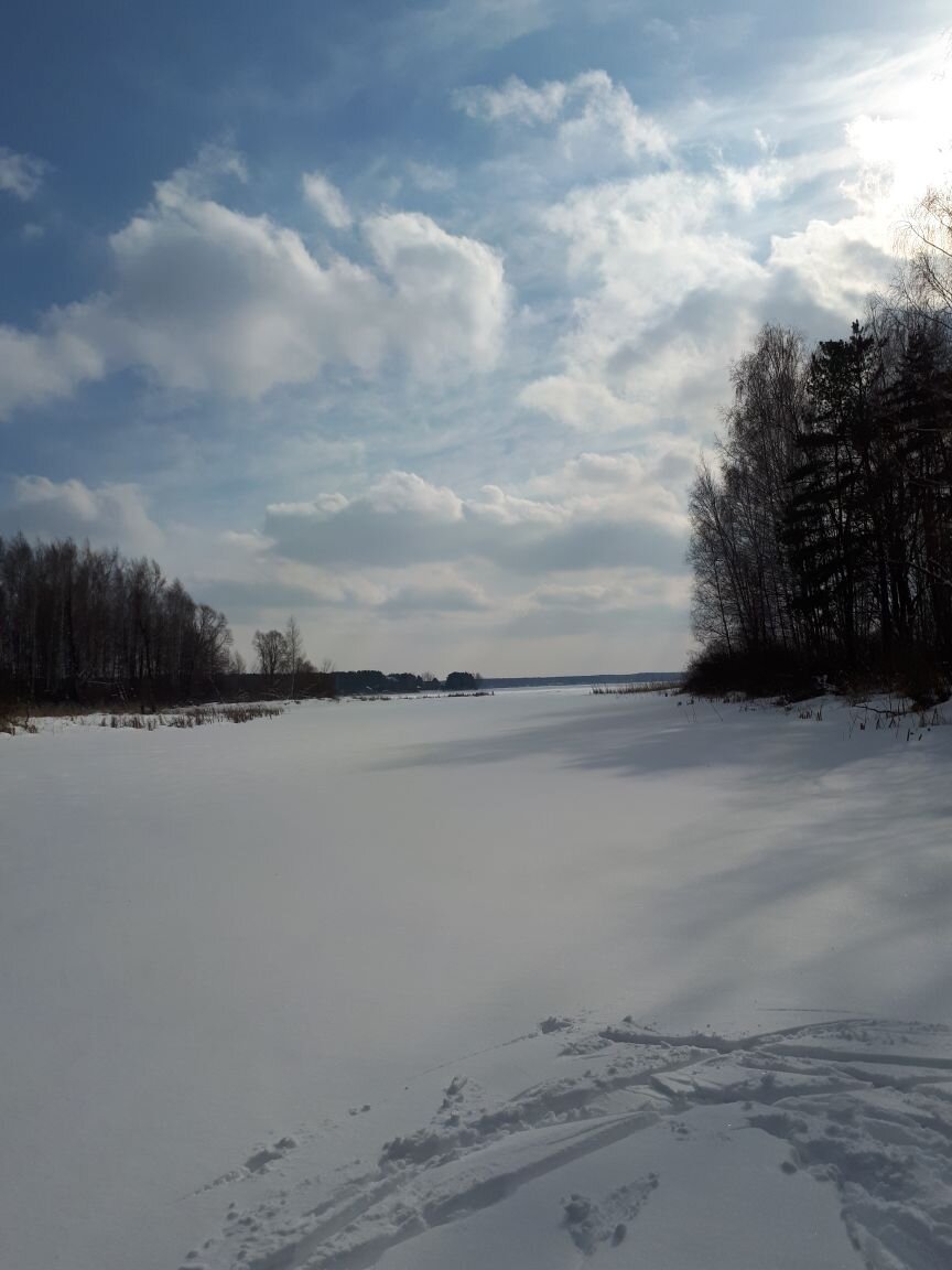 Водохранилище зимой