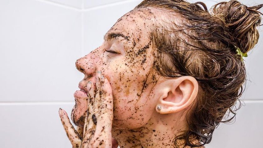 Маска из кофе