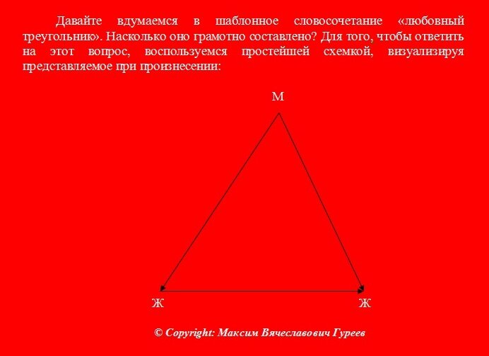 Любовный треугольник схема