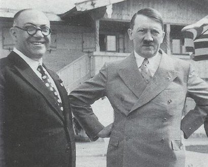 Гитлер и его личный врач Теодор Моррель