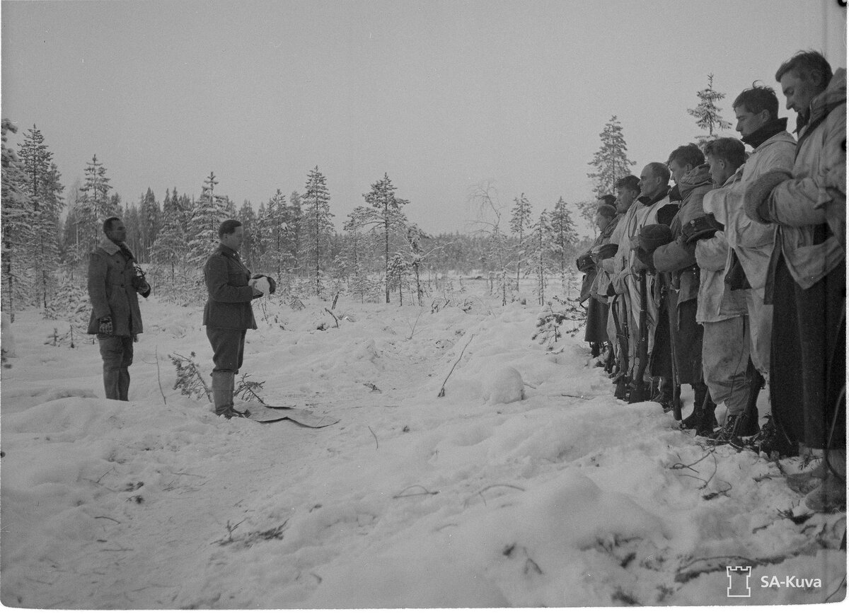 Рождественский молебен в Коллаа, 1939