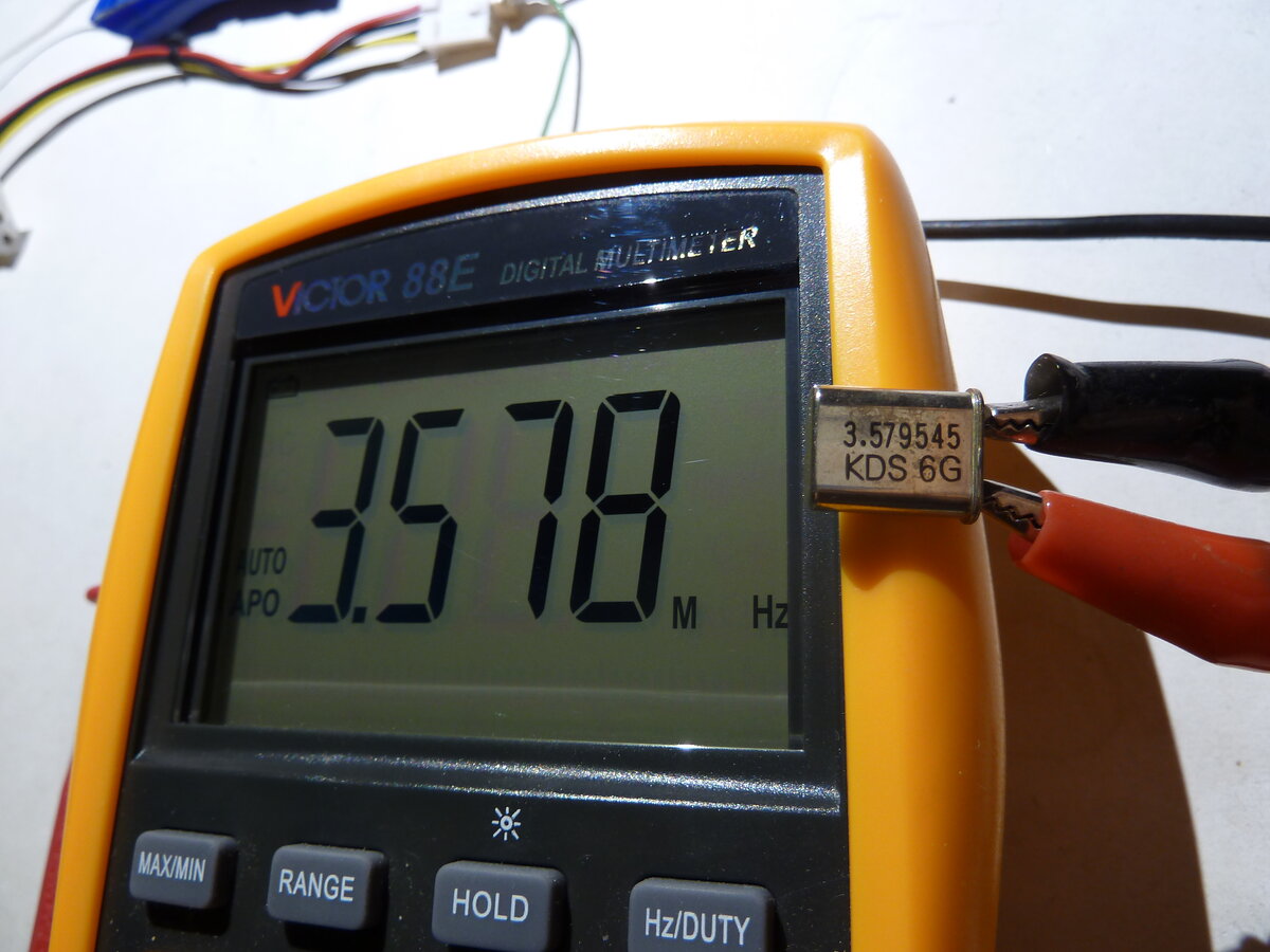 Работа на частоте 3.578 МГц.