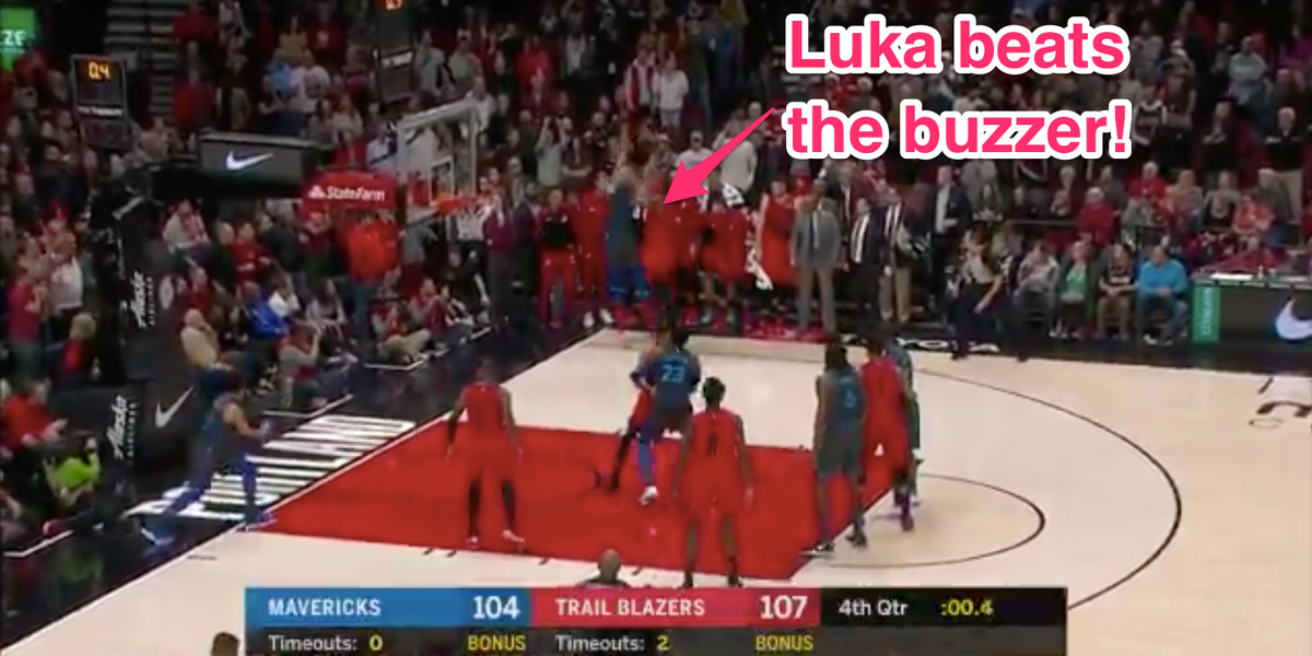 Баззер Битер Луки против Портленда