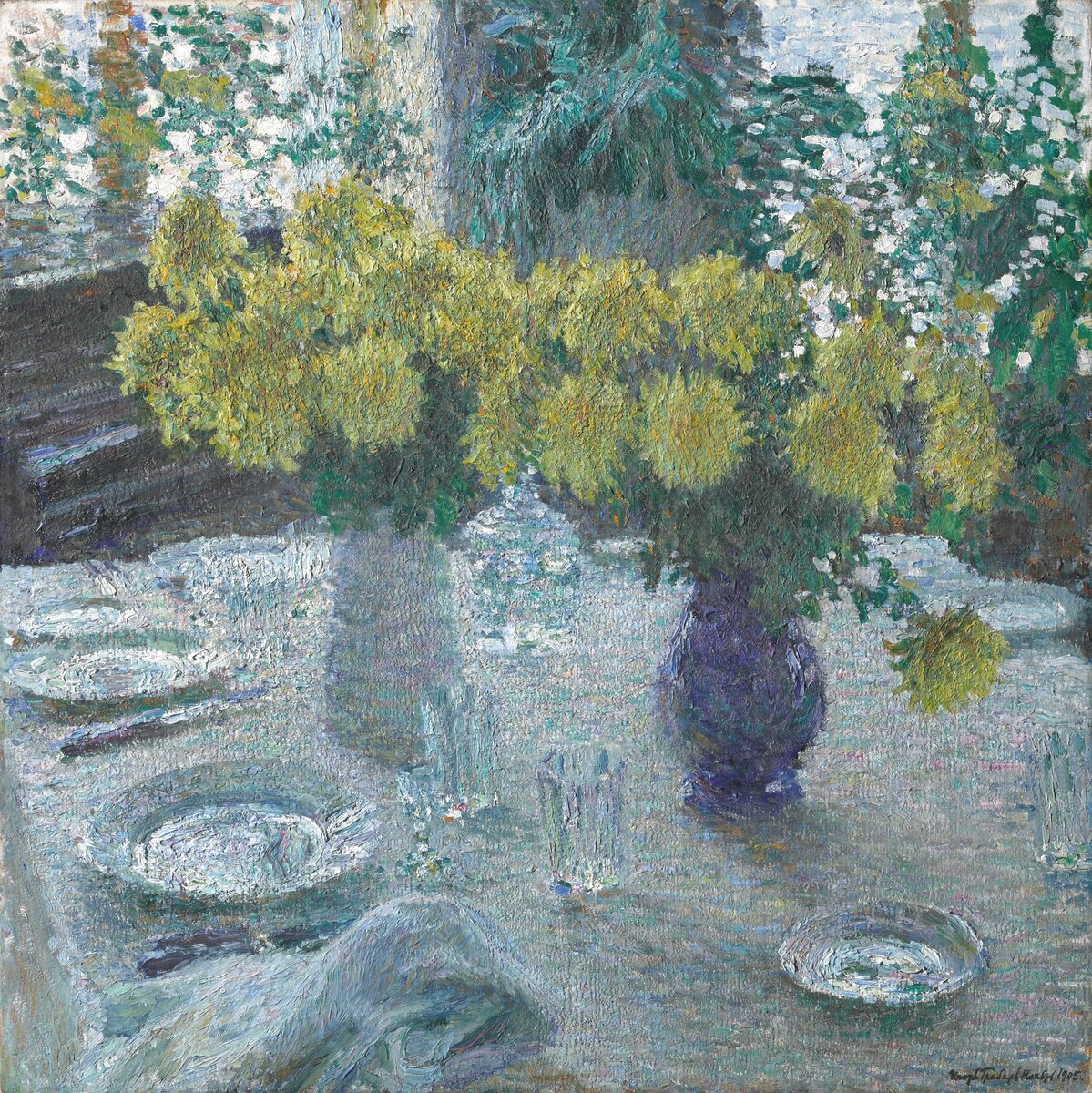 Репродукция картины Игоря Грабаря «Хризантемы»