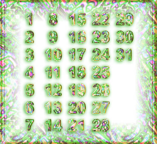 Календарные блоки с оформлением