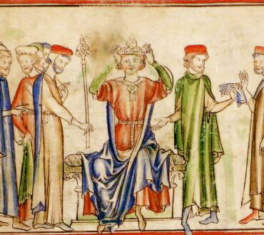 Король Англии Гарольд II. Средневековый рисунок.