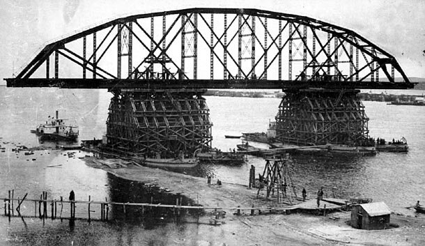 Строительство Хабаровского моста