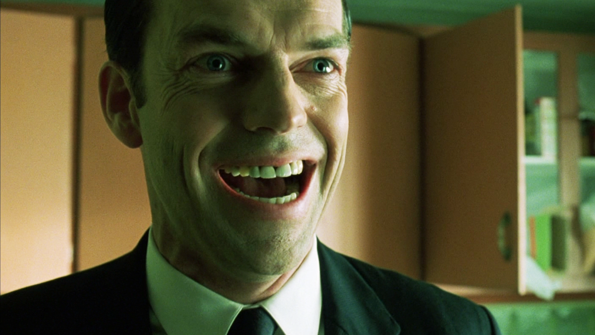 Агент Смит после поглощения Пифии