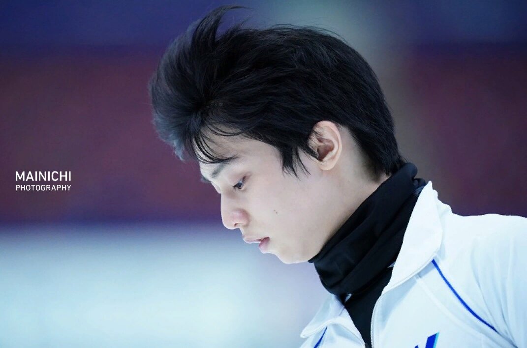 Юдзуру Ханю на тренировке