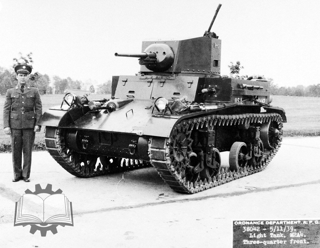 Изначально опытный Light Tank M2A4 выглядел так.