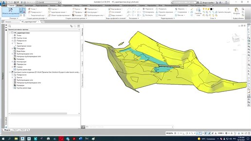 Civil3d: BIM модель изыскания ИГМИ.