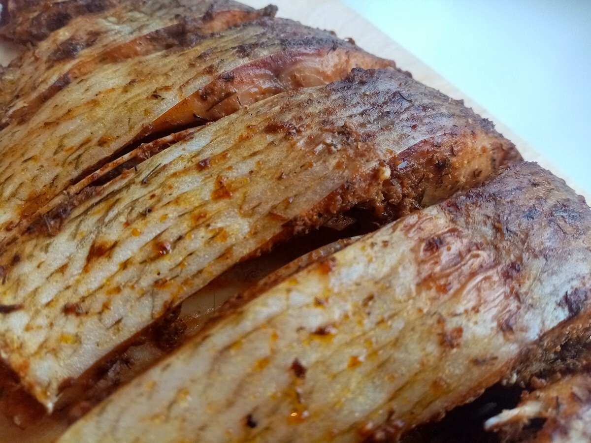 Готовый лещ.