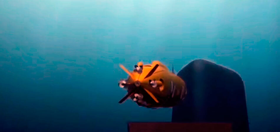 Секретное оружие, которым теперь обладает Россия, — неуловимый и неумолимый подводный беспилотник с ядерным боезарядом. Скриншот ролика.