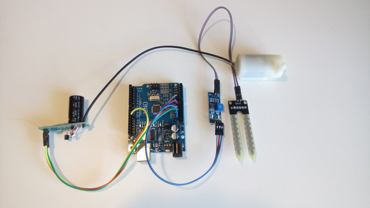 Разработка автоматического полива для комнатных растений на Arduino