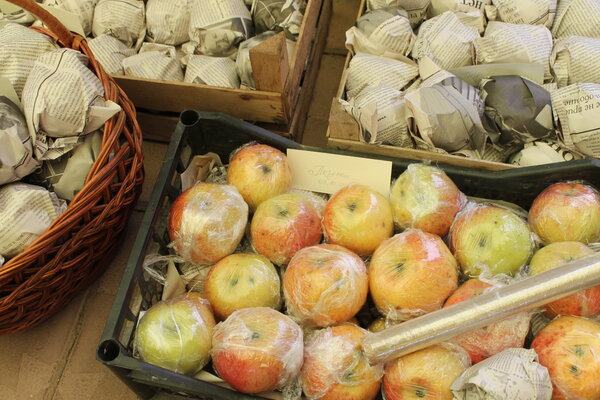 сохранить яблоки в пищевой пленке
