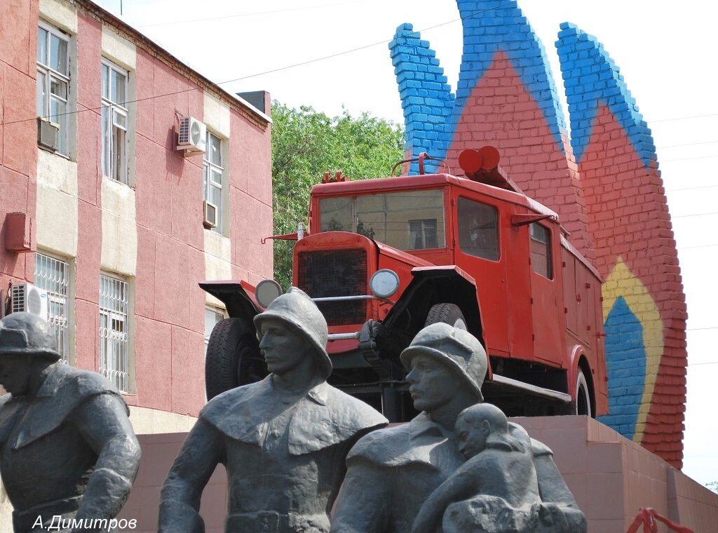 памятник пожарным Оренбуржья