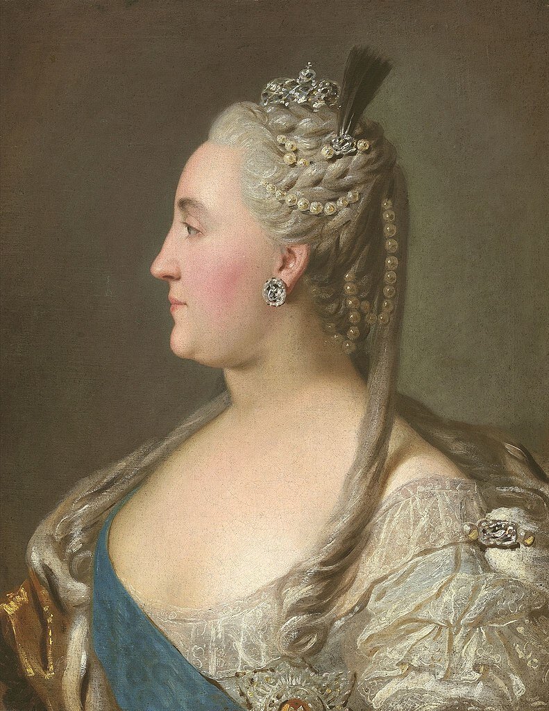 Екатерина II, этюд к коронационному портрету, Фёдор Рокотов, 1763, из коллекции Государственной Третьяковской галереи