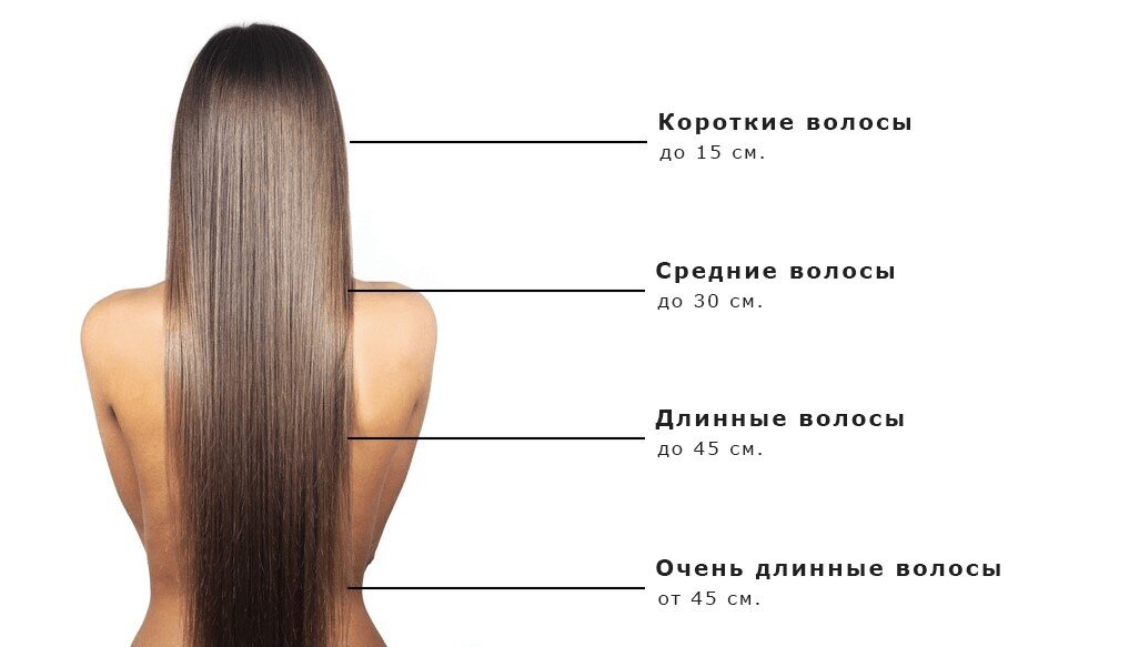 Как узнать какие у тебя волосы длинные средние или короткие