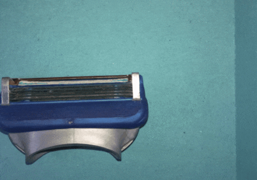 Бритвенная кассета Gillette Fusion, всё за 11 секунд