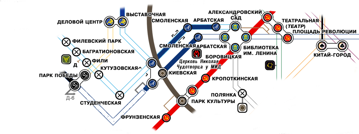 Карта метро москвы парк победы