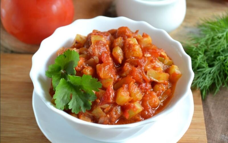 Рагу из кабачков, простой рецепт на каждый день