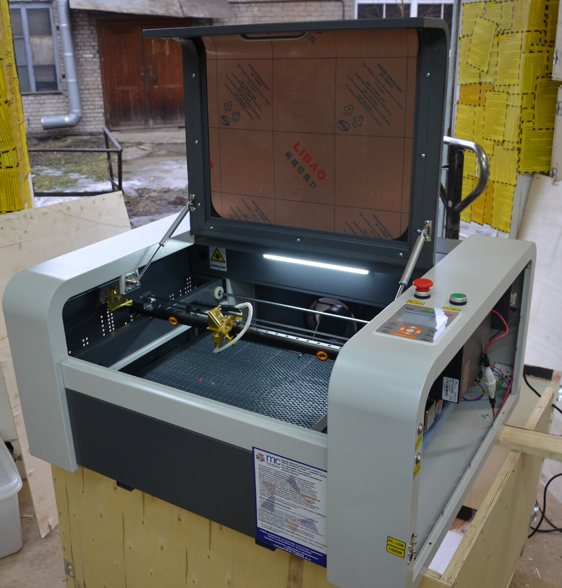 Лазерный станок Kimian 4040 с контроллером RuiDa в новом корпуса